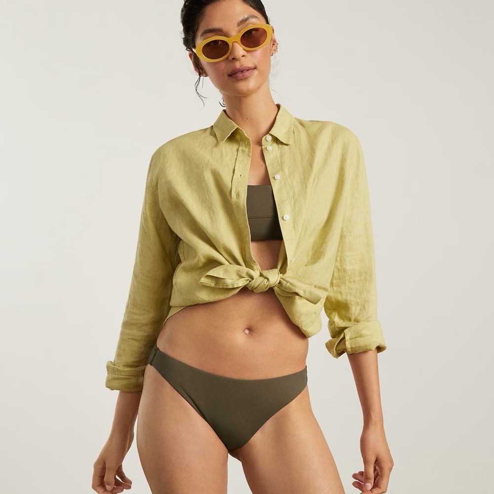 NWT Everlane - The Bikini Bottom size S in Beech
